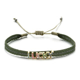 ZMZY Bohemian Handmade Woven Rope Chain Bracelet Ethnic Adjustable Crystal Heart Charms Bracelets for Women Girl Cuff Jewelry daiiibabyyy