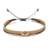 ZMZY Bohemian Handmade Woven Rope Chain Bracelet Ethnic Adjustable Crystal Heart Charms Bracelets for Women Girl Cuff Jewelry daiiibabyyy