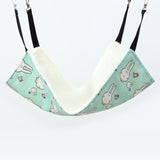 Design Guinea Pig Hammock Cartoon Printed Cotton Warm Hamster Hammock for Rats Rabbit Hamster Accessories daiiibabyyy