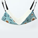 Design Guinea Pig Hammock Cartoon Printed Cotton Warm Hamster Hammock for Rats Rabbit Hamster Accessories daiiibabyyy