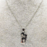 Mom Daughter Stainless Steel Chain Necklace Silver Color Necklaces Pendants Jewelry mujer Mother's Day Christmas Gift N539S01 daiiibabyyy