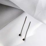 Long Tassel Butterfly Drop Earrings Silver Color  Fashion Hanging Women Earrings Summer Jewelry Girls Party Gift daiiibabyyy