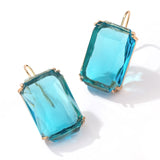 Transparent Resin Pendant Hanging Earring For Women Bohemia Trendy Geometric Square Acrylic Drop Dangle Earrings Wedding Jewelry daiiibabyyy