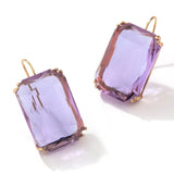 Transparent Resin Pendant Hanging Earring For Women Bohemia Trendy Geometric Square Acrylic Drop Dangle Earrings Wedding Jewelry daiiibabyyy