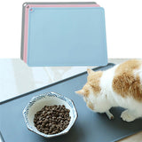 Waterproof Non-slip Pet Mat For Dog Cat Solid Color Silicone Pet Food Mat Pet Bowl Drinking Water Pad Dog Feeding Mat Easy Clean daiiibabyyy