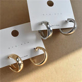 Minimalist Large Circle Geometric Round Big Hoop Earrings For Women Girl Wedding Party Jewelry daiiibabyyy