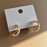 Minimalist Large Circle Geometric Round Big Hoop Earrings For Women Girl Wedding Party Jewelry daiiibabyyy