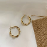 Minimalist Large Circle Geometric Round Big Hoop Earrings For Women Girl Wedding Party Jewelry daiiibabyyy
