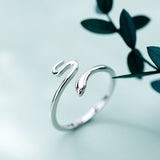 Charm Snake Finger Ring For Women Men Vintage Boho Knuckle Party Rings Punk Jewelry Girls Gift Women Opening Snake Cocktail Ring daiiibabyyy