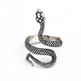 Charm Snake Finger Ring For Women Men Vintage Boho Knuckle Party Rings Punk Jewelry Girls Gift Women Opening Snake Cocktail Ring daiiibabyyy