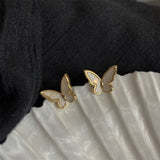 Fashion Butterfly Tassel Drop Earrings For Women Vintage Jewelry Modern Party Wedding Bridal Accessories Trendy Dangle Earrings daiiibabyyy