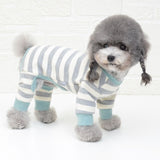 Cotton Pet Clothes Bear Pattern Dog Pajamas Jumpsuit 4 Legs Coat O-neck Tshirt Sweatshirt Set Pajamas Overalls Puppy Cat Clothes daiiibabyyy