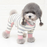 Cotton Pet Clothes Bear Pattern Dog Pajamas Jumpsuit 4 Legs Coat O-neck Tshirt Sweatshirt Set Pajamas Overalls Puppy Cat Clothes daiiibabyyy