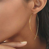 New Fashion Dangle Hanging Long Drop Earrings Ear line For Women simple Snake chain Tassel Jewelry brinco bijoux daiiibabyyy