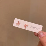 Fashion Fairy Stereo Butterfly Earrings Set Combination Small Simple Niche Design Online Celebrity Hypoallergenic Earrings daiiibabyyy