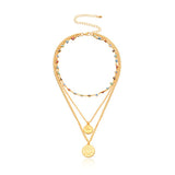 Fashion Turkish Evil Eyes Multilayer Necklaces For Women Bohemian Vintage Devil Pendant Necklaces Choker Beads Party Jewelry New daiiibabyyy