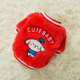 Autumn winter Warm cute bear Coral velvet sweater small cat dog Chihuahua Shih Tzu Sweatshirt Puppy Pullover Pet Thicken clothes daiiibabyyy