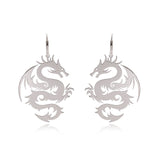 Female Unusual Earring Dragon Long Earrings for Women High-grade Metal Personality Pendant Unique Temperament Jewelry Party Gift daiiibabyyy