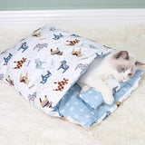 Dog Cat Bed Cat Sleeping Bag Sofas Mat Winter Warm Cat House Small Pet Bed Puppy Kennel Nest Cushion S M L daiiibabyyy