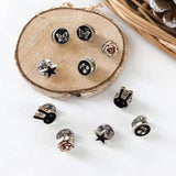 10pcs Button Brooch Set Imitation Pearl Rhinestones Pin Coat Clothes Accessories Gift Prevent Exposure Brooches for Women daiiibabyyy