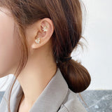 New Ear Wrap Crawler Hook Earring for Women Korean Style Crystal Lightning Stud Earring Personality Climber Earring Jewelry Gift daiiibabyyy