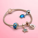 Love You Forever Beads Charm Bracelets DIY Elegant Silver Color Snake Chain Bracelets For Women Lover Jewelry Gift Special Offer daiiibabyyy