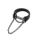 Punk Fashion Black Silver Color Chain Rings Open Adjustable Cool Women Men Ring Jewelry Accessories daiiibabyyy