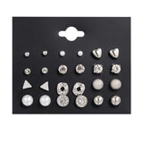 Hot Sale Fashion Bohemian Earrings Set For Women New Trendy Flower Round Geometric Metal Stud Earring 2021Trend FemmuuJewelry daiiibabyyy