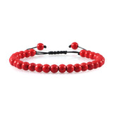 6mm Natural Stone Men Bracelets Charm Tiger Eye Black Beads Bracelet Braided Bangle Adjustable Charm Women Yoga Jewelry pulseras daiiibabyyy
