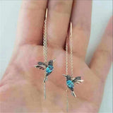 Hot New Silver Color Needle Willow Leaf Earrings Female Fashion Jewelry Temperament Simple Long Tassel Earrings For Women Gift daiiibabyyy