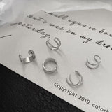 2pcs Fashion Gold Simple Cross Clip Earrings For Women Girls Cute Pearl Cubic Zirconia Ear Cuff Clip Without Piercing Jewerly daiiibabyyy