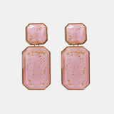 Ztech New Korea Fashion Pink Resin Beaded Drop Earrings For Women Girls ZA Wedding Jewelry 30 Designs Dangle Statement Bijoux daiiibabyyy