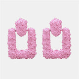 Ztech New Korea Fashion Pink Resin Beaded Drop Earrings For Women Girls ZA Wedding Jewelry 30 Designs Dangle Statement Bijoux daiiibabyyy