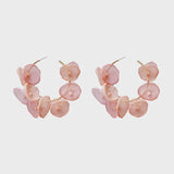 Ztech New Korea Fashion Pink Resin Beaded Drop Earrings For Women Girls ZA Wedding Jewelry 30 Designs Dangle Statement Bijoux daiiibabyyy