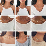 High Quality Clavicle Chain Jewelry Gold Silver Color Bird Pigeon Hearts Stars Choker Necklaces for Women Daily Collares daiiibabyyy
