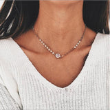 High Quality Clavicle Chain Jewelry Gold Silver Color Bird Pigeon Hearts Stars Choker Necklaces for Women Daily Collares daiiibabyyy
