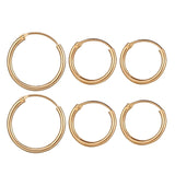 New Vintage Rose Gold Multiple Dangle Small Circle Hoop Earrings for Women серьги Jewelry Steampunk Ear Clip Gift daiiibabyyy