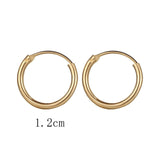 New Vintage Rose Gold Multiple Dangle Small Circle Hoop Earrings for Women серьги Jewelry Steampunk Ear Clip Gift daiiibabyyy