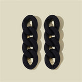 CWEEL Black Statement Earrings for Women Bohemian Boho Brincos Geometric Dangle Drop Earings Fashion Jewelry Unusual Earrings daiiibabyyy