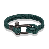 MKENDN Men U shape Survival Bracelet Outdoor Camping Rescue Emergency Rope Bracelet For Women Black Stainless Steel Sport Buckle daiiibabyyy