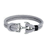 MKENDN Men U shape Survival Bracelet Outdoor Camping Rescue Emergency Rope Bracelet For Women Black Stainless Steel Sport Buckle daiiibabyyy