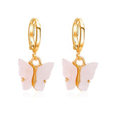 TAFREE Korean new Fashion Earrings Acrylic butterfly shape Jewelry small fresh sweet Drop Earing For woman Cute best gifts E3362 daiiibabyyy