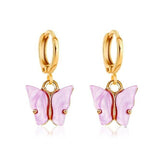 TAFREE Korean new Fashion Earrings Acrylic butterfly shape Jewelry small fresh sweet Drop Earing For woman Cute best gifts E3362 daiiibabyyy