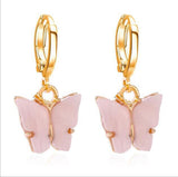 TAFREE Korean new Fashion Earrings Acrylic butterfly shape Jewelry small fresh sweet Drop Earing For woman Cute best gifts E3362 daiiibabyyy