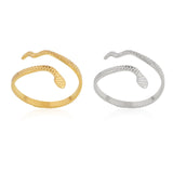 Snake Ring Stainless Steel Rings For Women Statement Ring Women's Rings Punk Open Finger Gold Color Geometry Ring Rings Jewelry daiiibabyyy