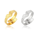 Snake Ring Stainless Steel Rings For Women Statement Ring Women's Rings Punk Open Finger Gold Color Geometry Ring Rings Jewelry daiiibabyyy