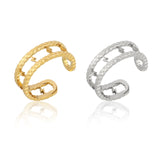 Snake Ring Stainless Steel Rings For Women Statement Ring Women's Rings Punk Open Finger Gold Color Geometry Ring Rings Jewelry daiiibabyyy
