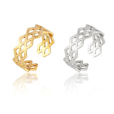 Snake Ring Stainless Steel Rings For Women Statement Ring Women's Rings Punk Open Finger Gold Color Geometry Ring Rings Jewelry daiiibabyyy