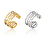Snake Ring Stainless Steel Rings For Women Statement Ring Women's Rings Punk Open Finger Gold Color Geometry Ring Rings Jewelry daiiibabyyy