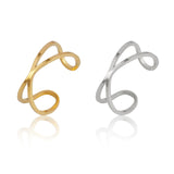 Snake Ring Stainless Steel Rings For Women Statement Ring Women's Rings Punk Open Finger Gold Color Geometry Ring Rings Jewelry daiiibabyyy